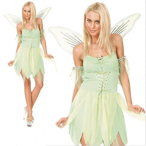 

loween Forest een Elf Role-plang Cosplay Costume Large Size een Suit Angel Wings Outfit Fairy T Theme