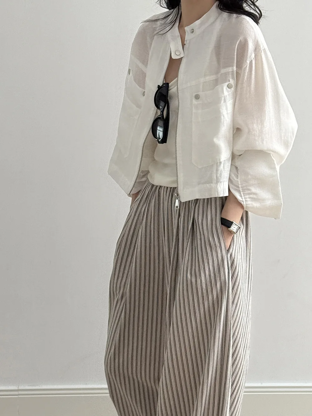 

Байкерские куртки Женская куртка из не кожи Осенняя твидовая пряжа Саржа с плоской иглой Стереоскопическая классика Европейский стиль Бизнес на открытом воздухе