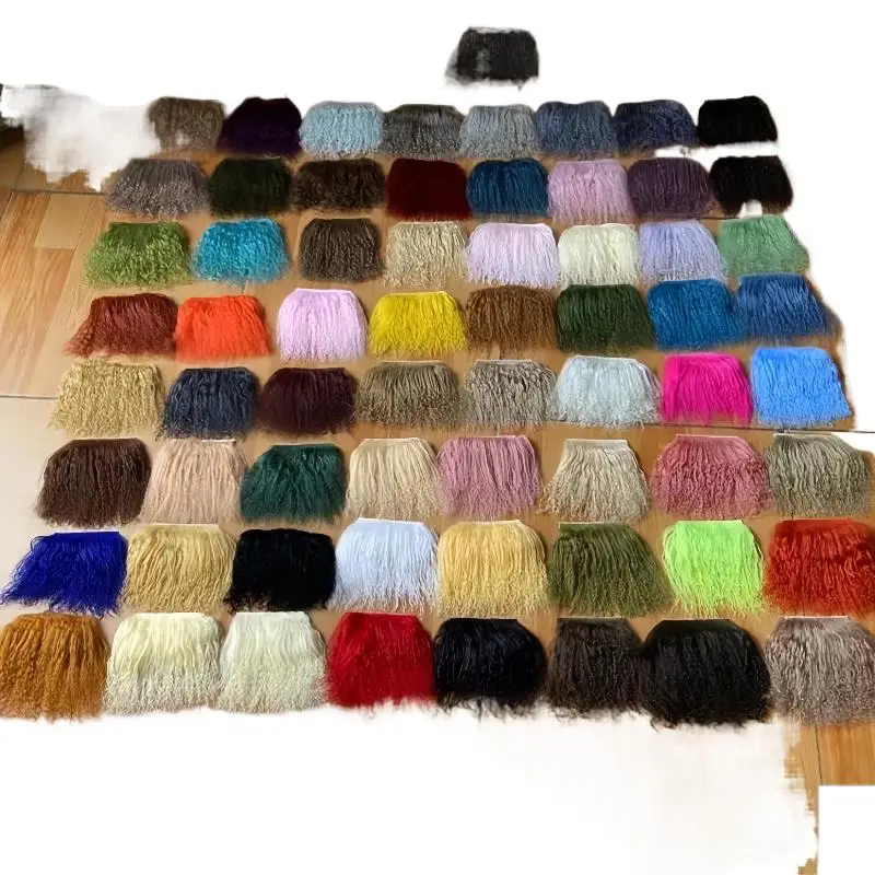 1Pc Dollhouse Mongolia Fur Sheepskin Wool Curly Hair Extensions Texture Hair Row SD Blyth Wigs Hair Dolls Accessories