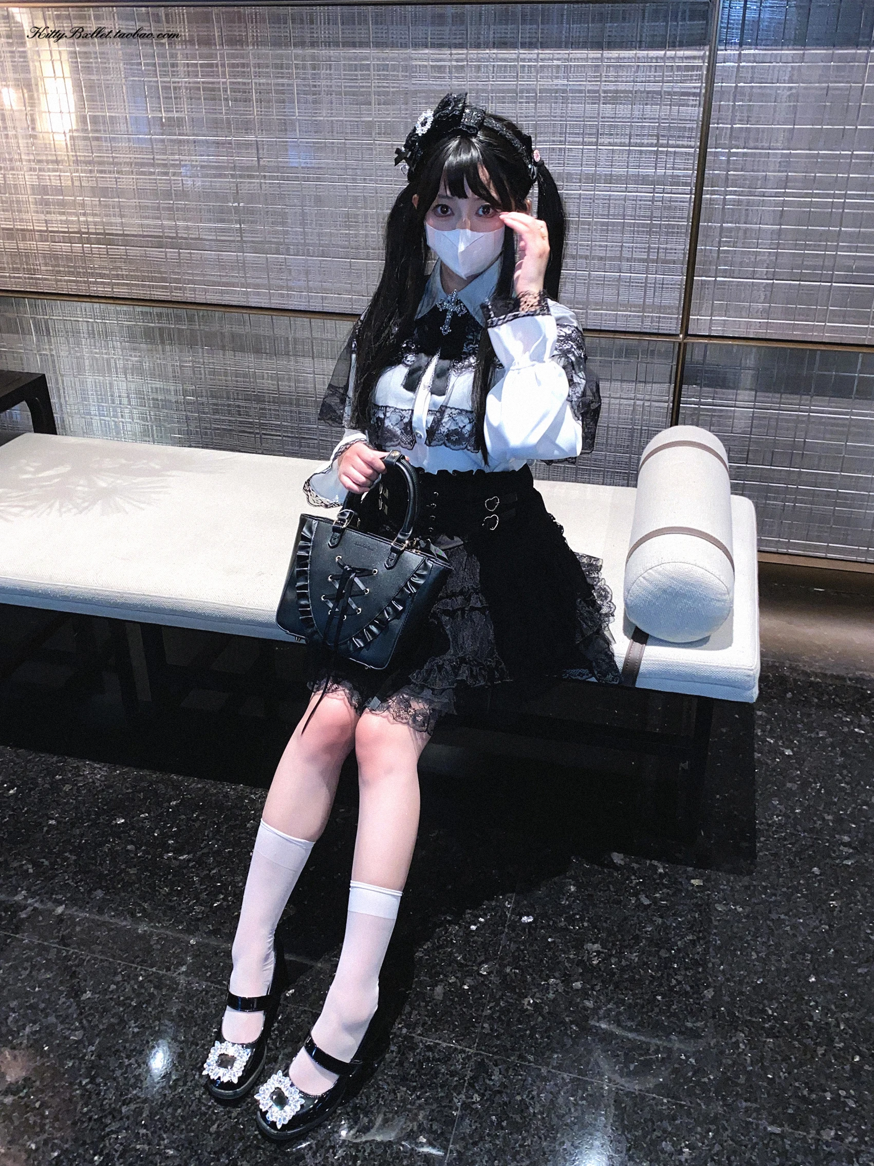 Japanese Mine Style Lace Splicing Short Skirts High Waist Lace-up A-line Heart Leather Buckle Sweet Versatile Mini Skirt Women