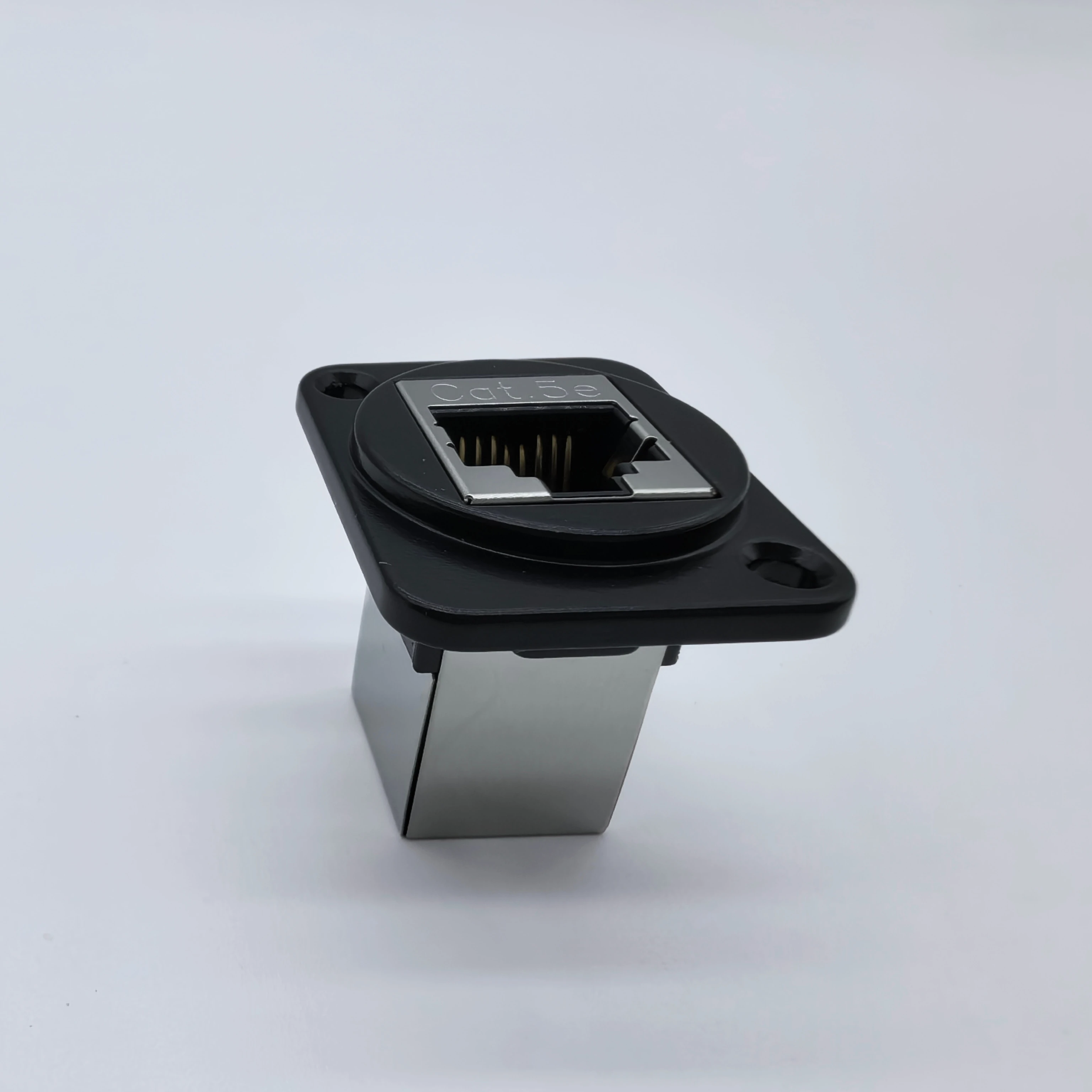Módulo Ethernet Cat.5e RJ45 blindado 1000Mbps Banhado a ouro Conector de rede Gigabit para placa de parede Patch Panel T568A/B fiação
