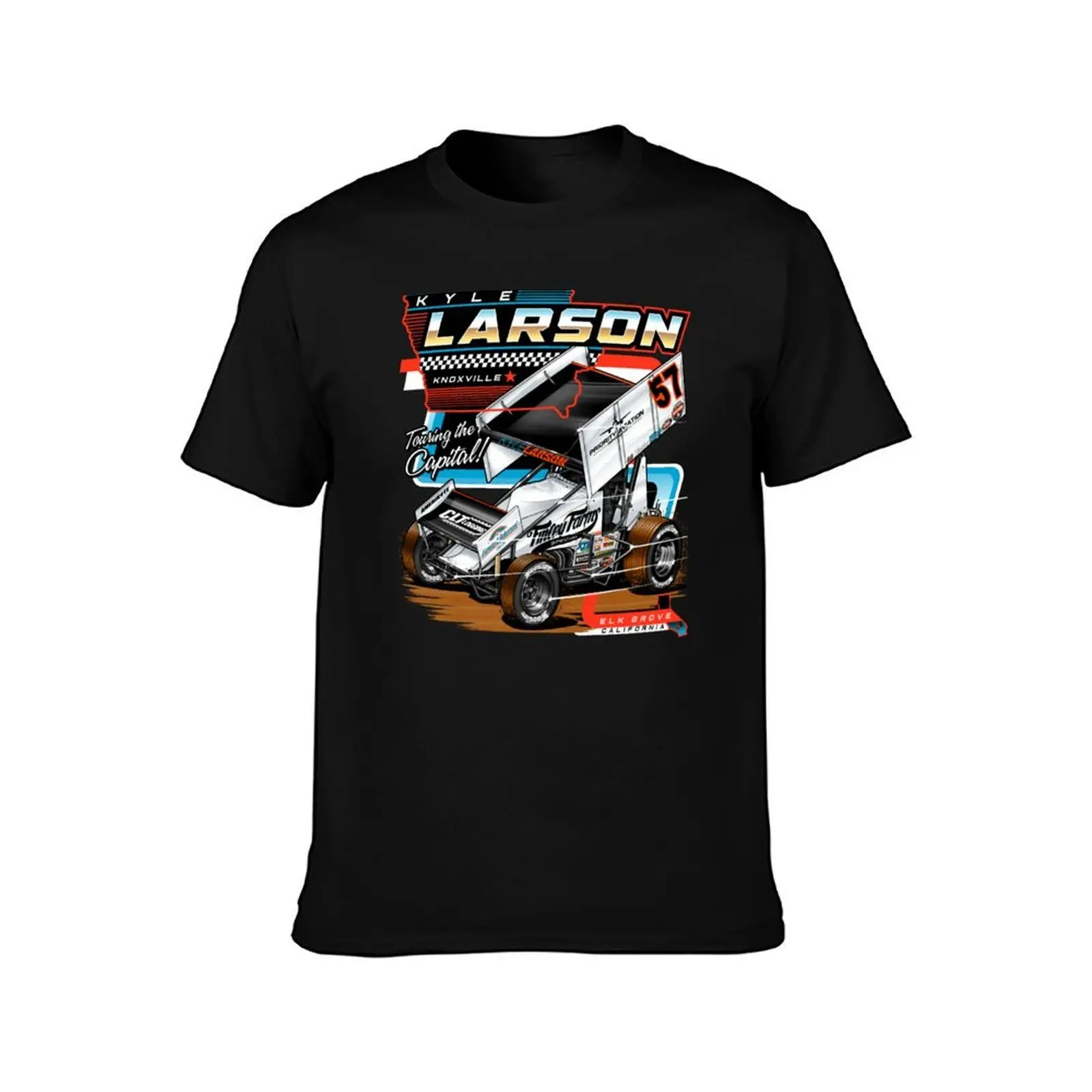 Kyle Larson Kyle , #3 T-Shirt Basic Solid Tee for Daily Use T-Shirt