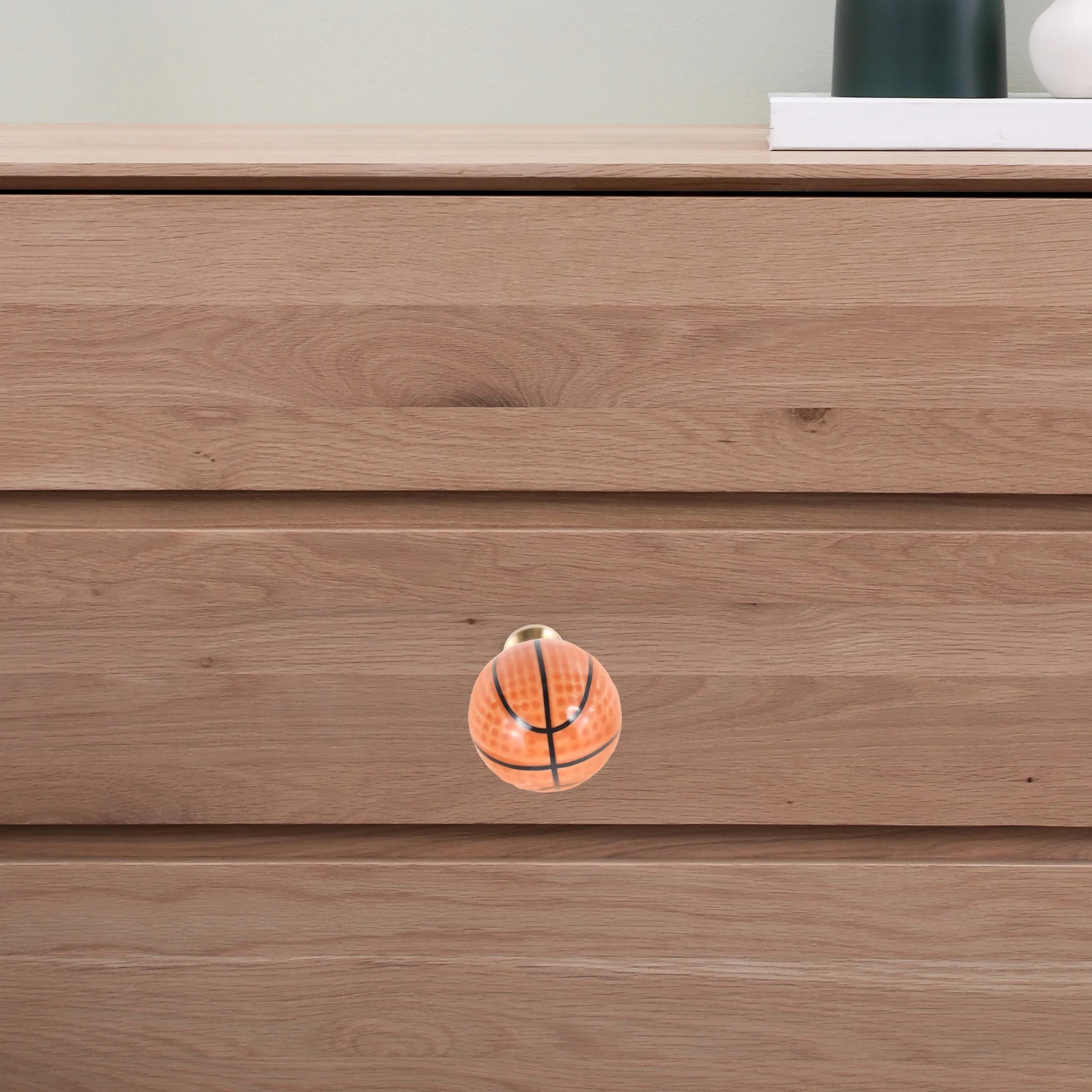 

Basketball Shaped Cabinet Knob Elegant Door Pull Easy Installation for Kitchen Cupboard Drawer Closet Furniture Decorative