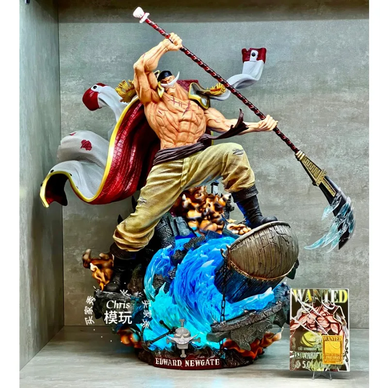 One Piece Collection Mei Whitebeard Anime Four Emperors Series Statue GK Figure Model Toy Collectible Gift High-End Ornament