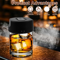 BAAJ-Cocktail Smoker Kit Electric Whiskey Smoker Kit With 6 Flavors Wood Chips Rechargeable For Men For Men No Needed Husband