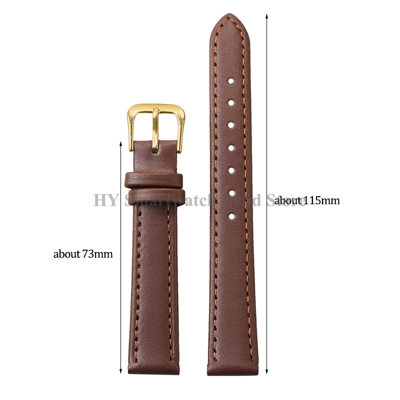 8mm 10mm 12mm 14/16mm 18mm 20mm 22mm 24mm PU Leather Watch Strap for Men Women Soft Leather Wrist Band Universal Sport Bracelet