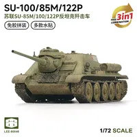 LEE 1/72 Soviet SU-85M/100/122P Tank Destroyer Easy Assembly Military Model