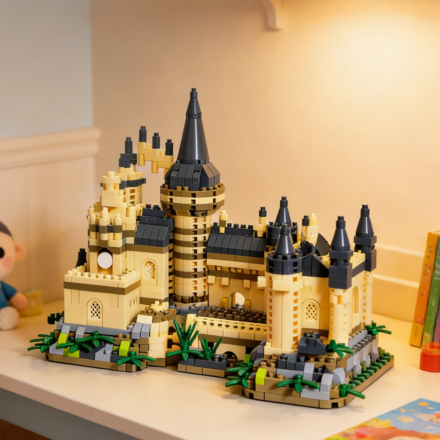 Magic Harry Castle Diamond Bricks Building Set, Medieval Modular Castle Architecture Collection Blocks Kit for Adult and Teens