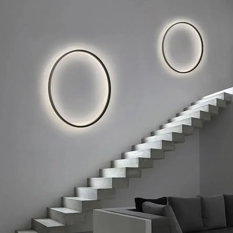 Imagem -02 - Lâmpadas de Parede Led Modernas para Home Decor Iluminação de Fundo Luxo Sconce Quarto Cabeceira Escadas Sala de Estar 80 cm 100 cm 120cm