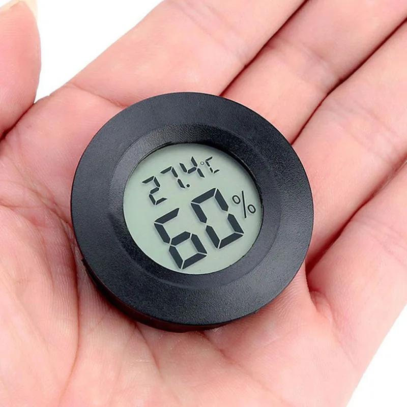 Cigar accessories 45mm Round Digital LCD Humidity Hygrometer Gauge Suitable for Humidors,Cigar Tubes