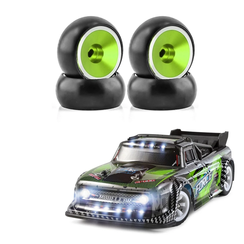 

Pro 1 комплект жестких пластиковых шин для дрифта, металлический обод колеса для Wltoys 284131 K969 K989 Kyosho Mini-Z 1/28, детали радиоуправляемого автомобиля C