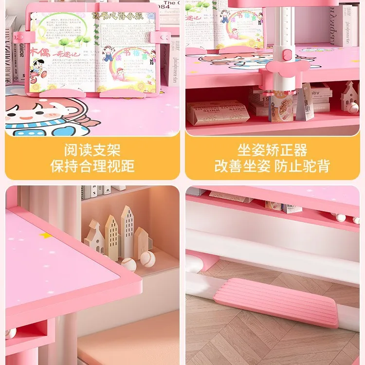 AOLIVIYA Children's Study Table Household Primary School Students Writing Homework Desk Simple Children's Desks and Chairs