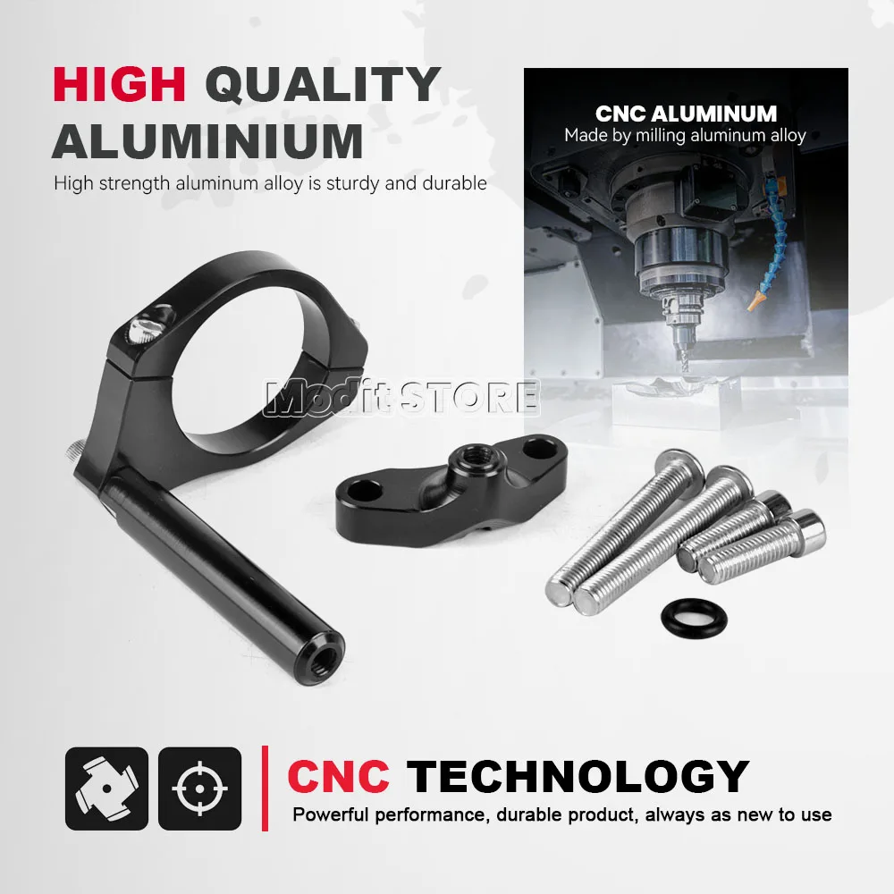 جديد دراجة نارية التوجيه استقرار المثبط قوس عدة لأبريليا RS 457 RS457 2024 2025 CNC المقود تصاعد قوس