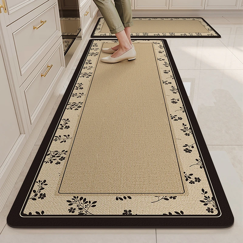 Carpet for Kitchen Absorbent Floor Mat Home Decoration Washable Runner Rug Long Non-Slip Foor Mat Alfombras De Cocina שטיח למטבח