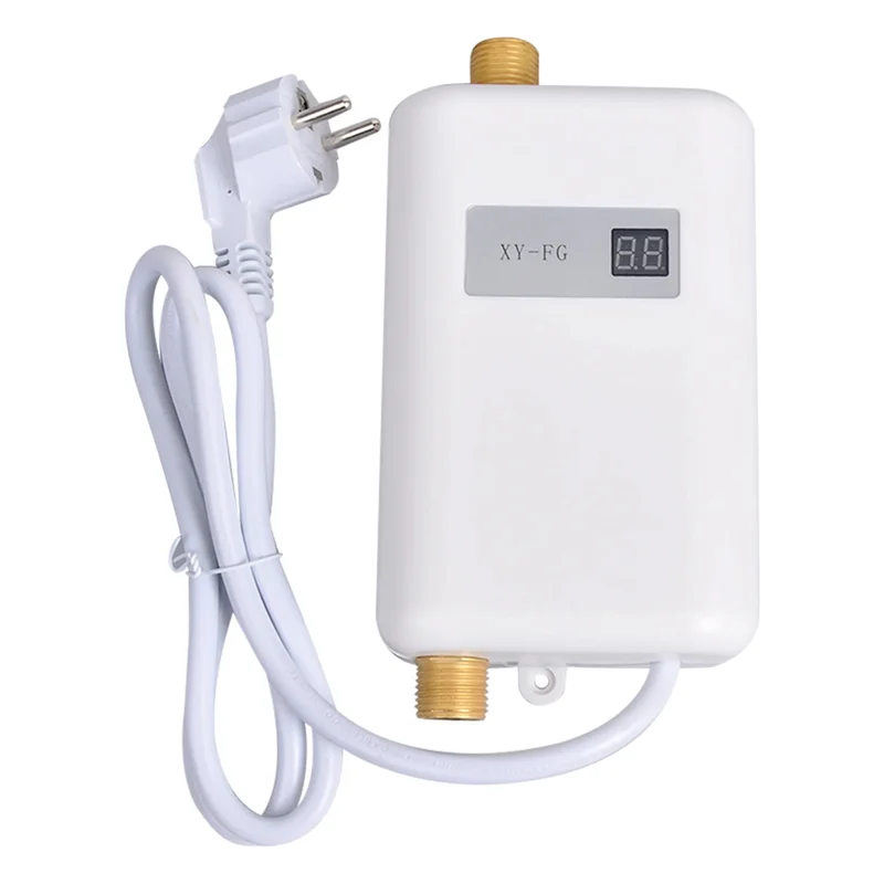 A20F-Instant Boiler 3800W Mini Elektrische Tankles Warmwaterboiler Digitale Display Voor Badkamer Keuken Wassen EU Plug