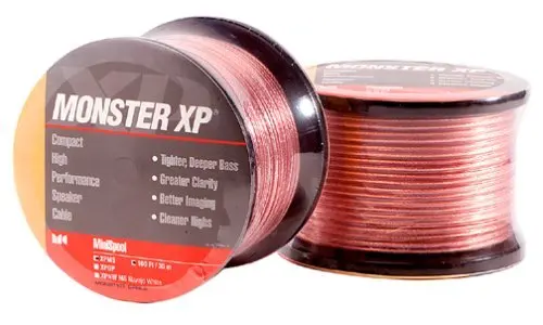 Monster Cable XPMS-2 Clear Jacket  Speaker Cable 20-Foot Piece 16AWG XP Compact High Performance Clear Jacket Speaker Wire