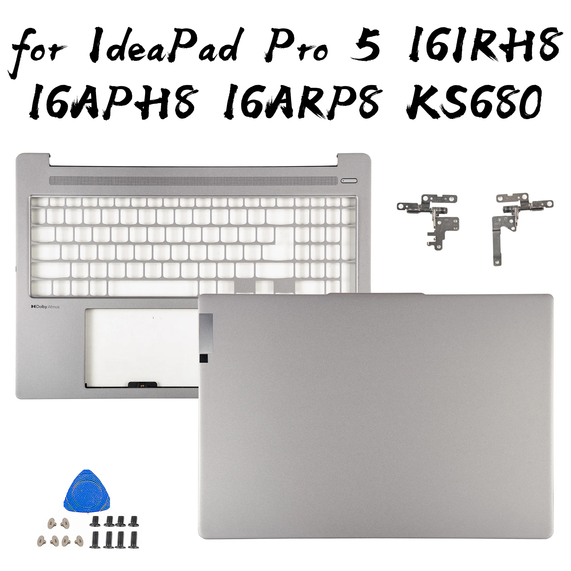 

Cover For IdeaPad Pro 5 16IRH8 16APH8 16ARH8 16ARP8 KS680 2023 Metal Back Cover Palmrest/Hinges repair