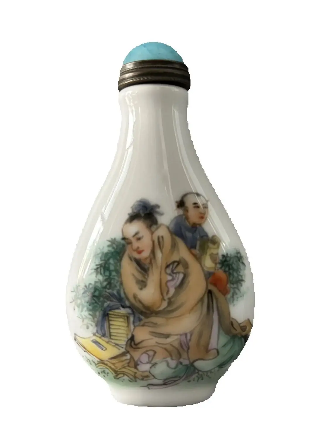 Collection Chinese Vintage Porcelain Painted Exquisite Figure-story Snuff Bottle Art
