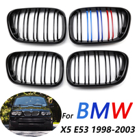 Front Hood Kidney Grille Bumper Black Shape Grill Fit For BMW E53 X5 Pre-LCI 1999-2003 Car Accessories Replacement Part