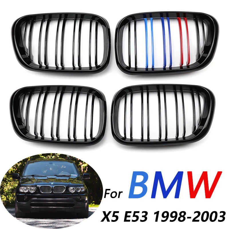 Front Hood Kidney Grille Bumper Black Shape Grill Fit For BMW E53 X5 Pre-LCI 1999-2003 Car Accessories Replacement Part