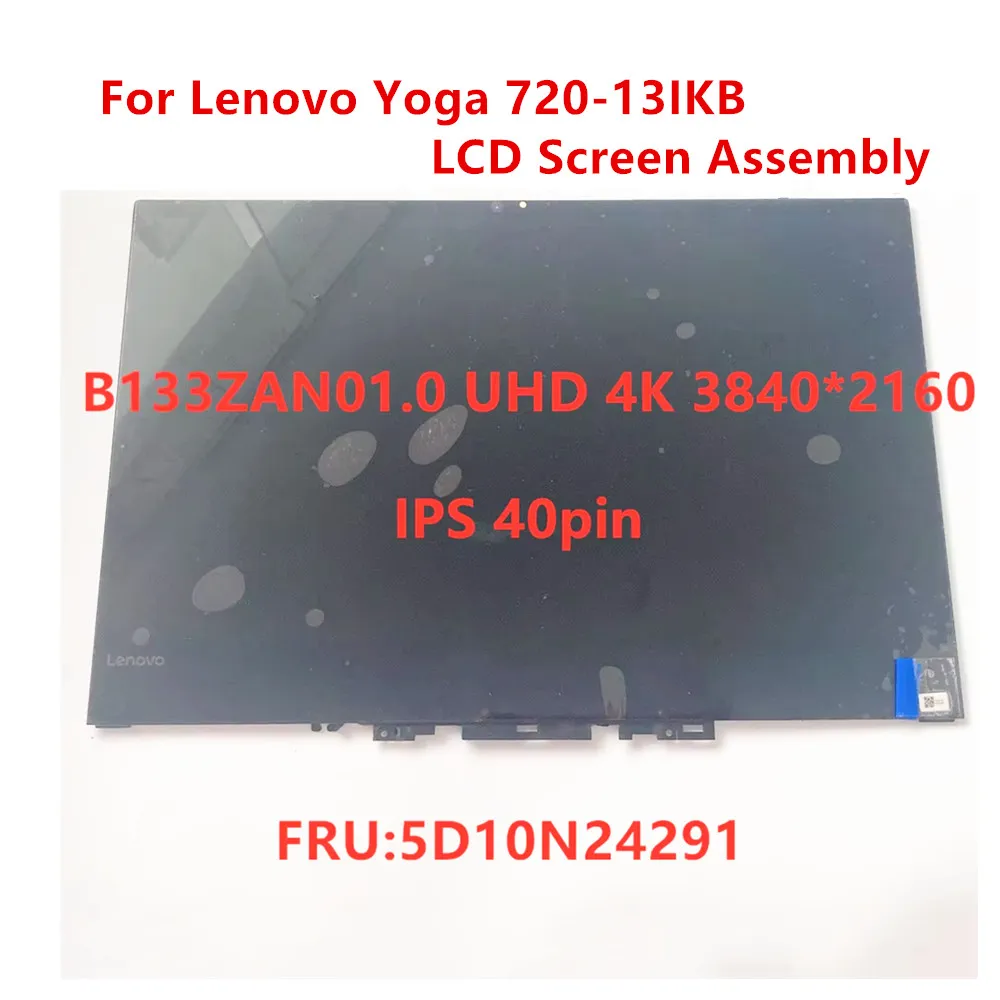 New/Orig For Yoga 720-13IKB Laptop LCD Touch Screen Display Panel Assembly UHD 4K 3840*2160 IPS FRU 5D10N24291