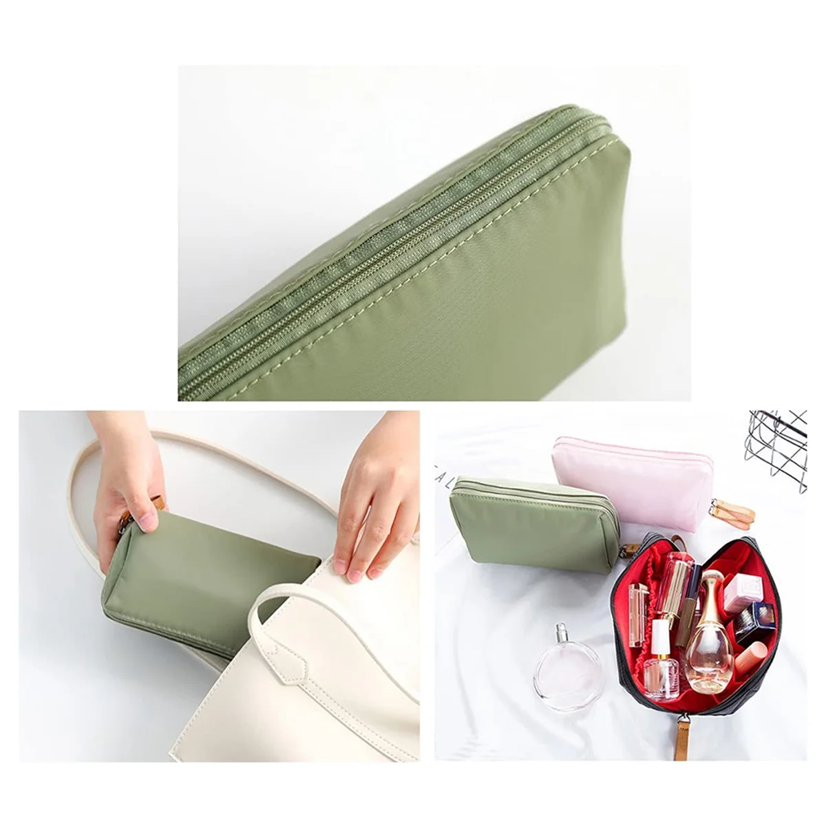 AAA87 Lipstick Cosmetic Bag Mini Small Cosmetic Bag Small Cosmetic Bag with Compartments Travel Cosmetic Bag for Women A