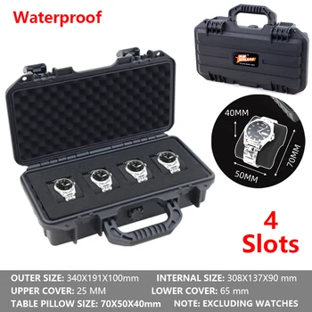 3/4/6 Slots Watch Box Watch Case Display Organizer Anti-drop Shockproof Watch Bag Jewelry Watch Holder Storage Box