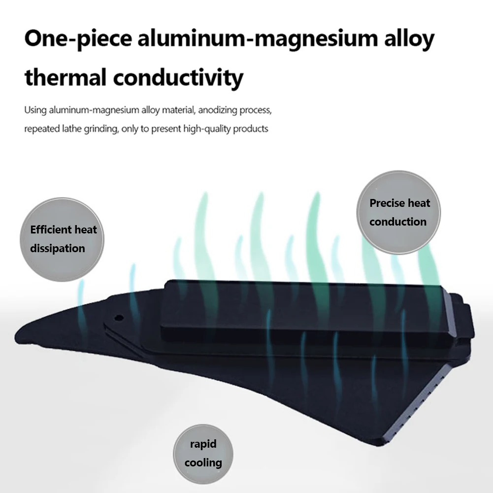 مشع ألومنيوم للبلاي ستيشن 5 من سوني ، مبرد هواء ، ssd ، m.2 ، nvme ، مع 4 وسادة حرارية ، للبلاي ستيشن 5