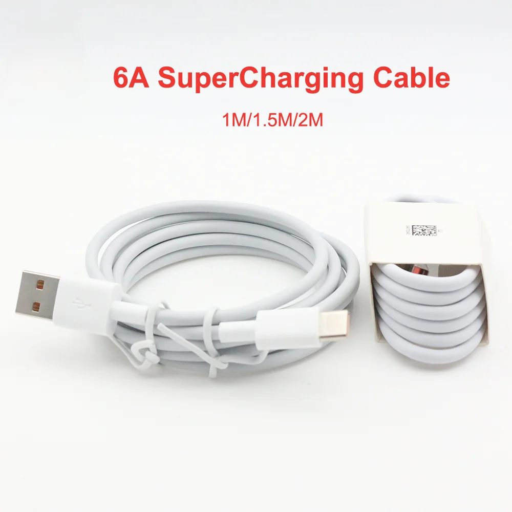 Original Huawei 6A USB Type C Cable 66W Supercharge for Huawei Mate40 Pro P50 P40 P30 Nova8 SE P20 P30 Pro Mate 30 P40 Pro 20