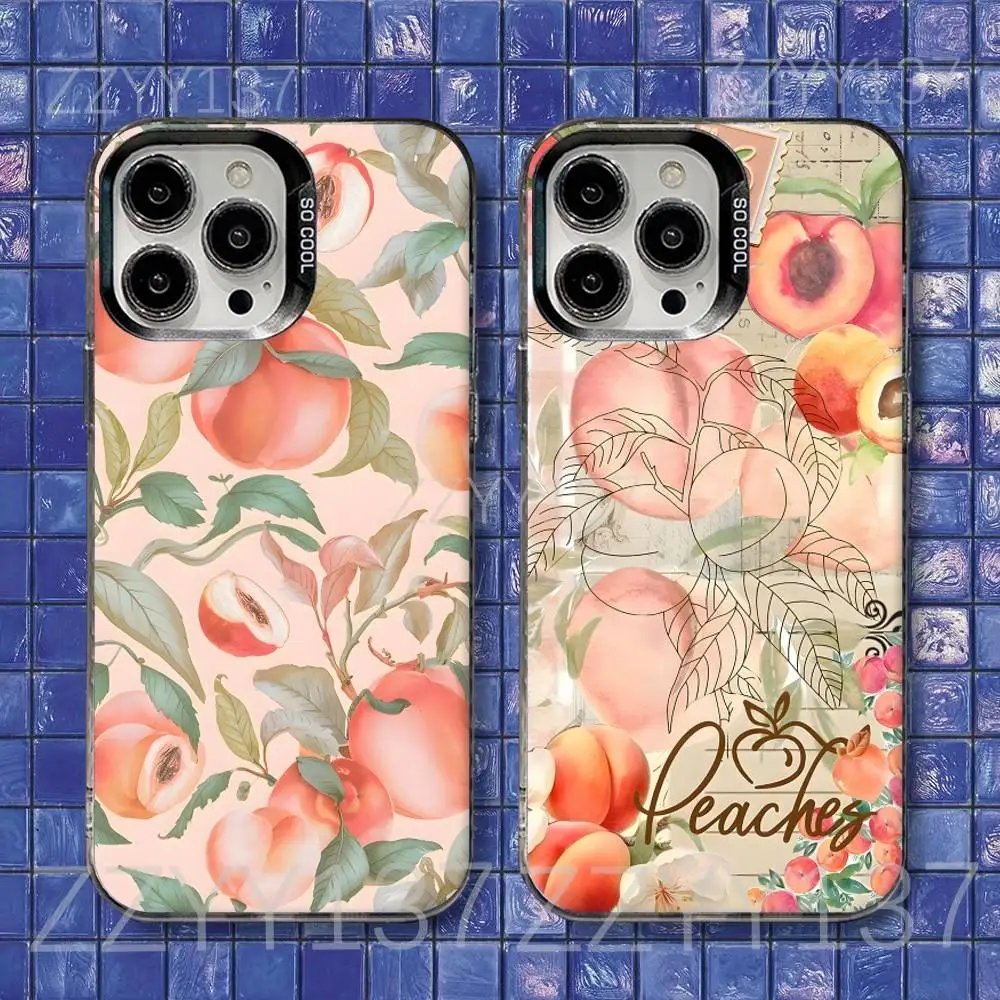 

Peach Peachy Cute Phone Case For iPhone 17,16,15,14,13,12,11,Air,X,XR,Pro,Max,Plus Shockproof Matte Cover
