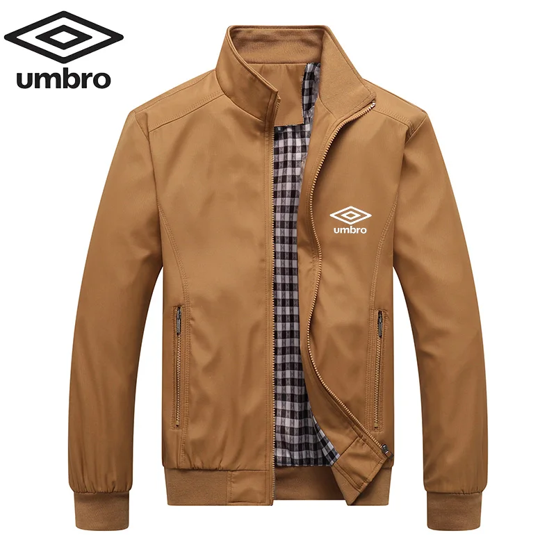 Embroidered Umbro Spring and Autumn Casual Solid Color Fashion Slim Fit Bomb Jacket Jacket Baseball Jacket Men\'s Jacket M-6XL