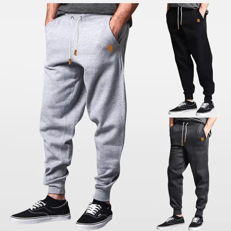 

Men's spring and autumn Casual pants solid color pants men's trendy sports pants loose leg leggings men's sanitary pants