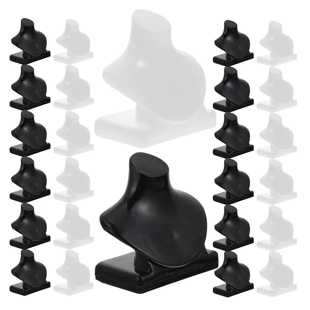 

Набор из 40 миниатюрных подставок для украшений для кукольного домика: мини-полки для демонстрации, подставки для хранения ожерелий, легко моются, аксессуары для декора миниатюрного дома