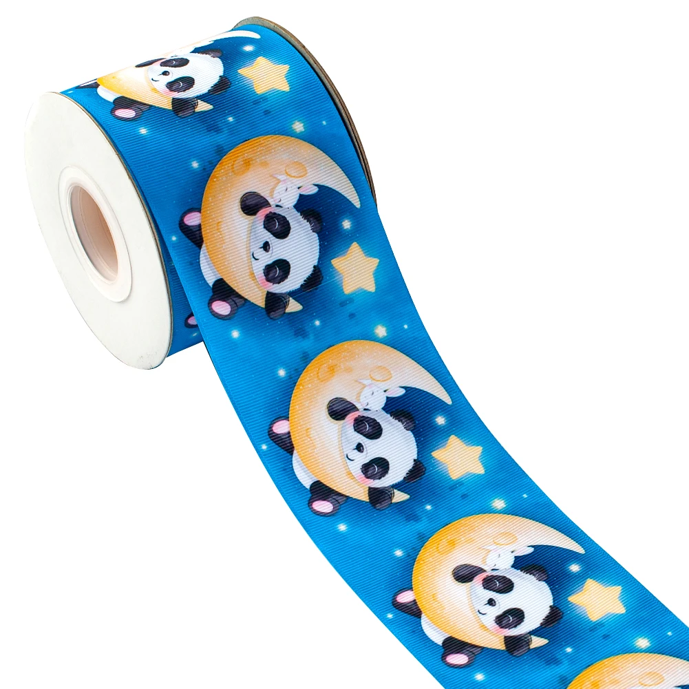 

10yds Characters Cartoon Printed Grosgrain/Satin Ribbon Cute Baby Panda