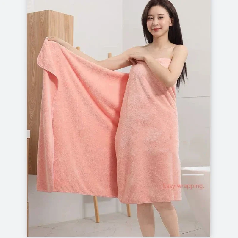 New Universal For All Seasons Adults High Density Coral Fleece Towel Super Absorbent Thicken Quick-Drying Plus Size Bath Towel