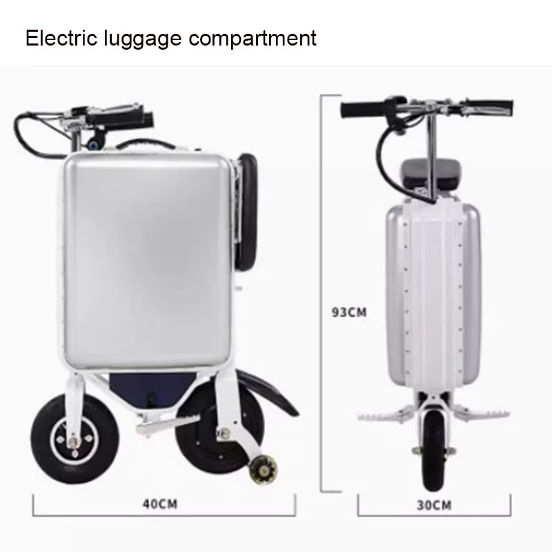 

Portable Electric Luggage Travel Riding Suitcase The Ultra-light Mobility Scooter USB Charging Carry on Luggage with Wheels