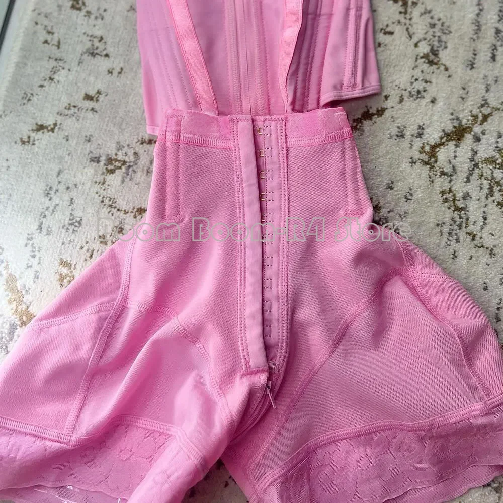 Faja Colombianas Moldeadoras Shaping Hourglass Waist Shorts Pink Butt Lifting Compression Shapewear Workout Seamless Underwear