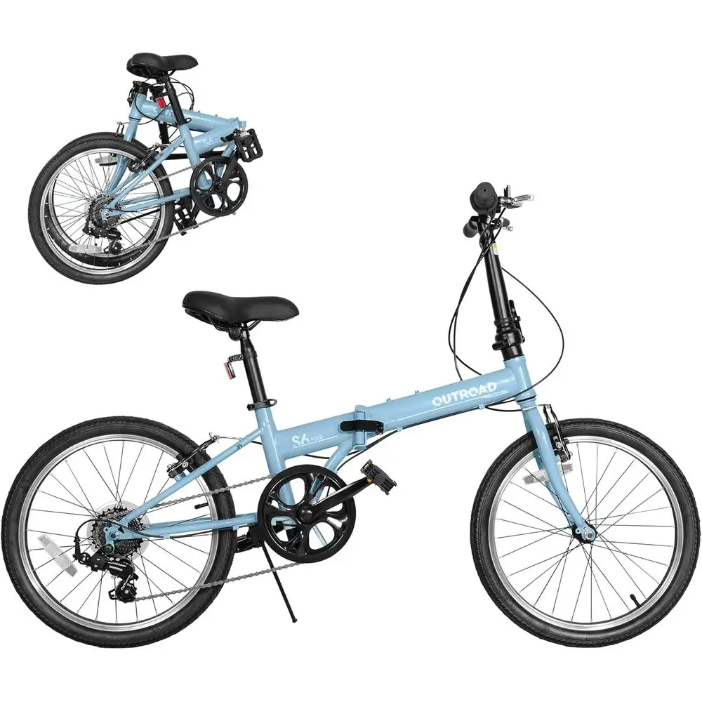 

20 Inch 7-Speed Lightweight Adult City Commuter Bike with Step-Through Frame (Black/White/Blue/Pink)
