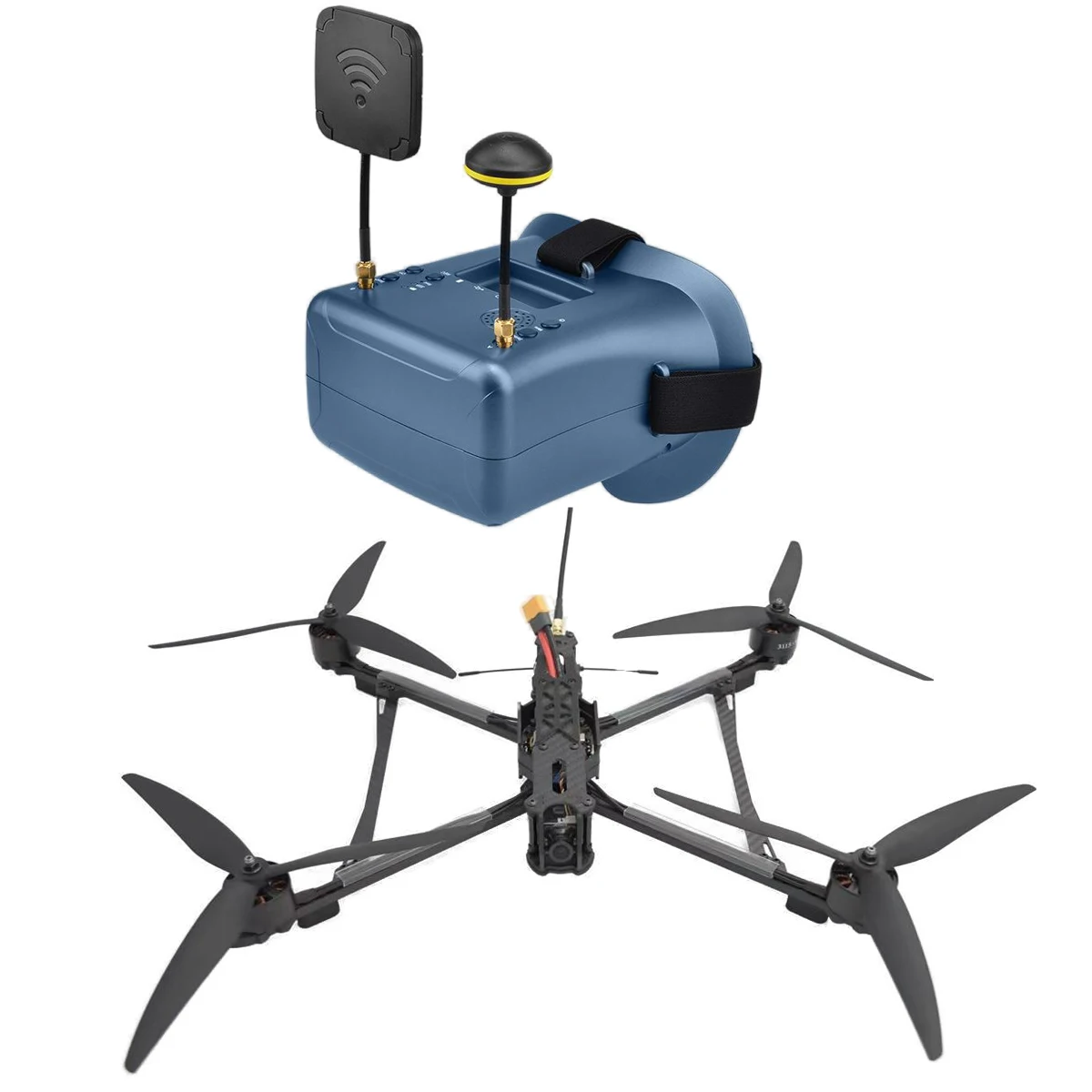 Corrida Drone Peças Kit Set, óculos, grande carga e longa resistência, Mark4, 10 "FPV UAV, 4,3"