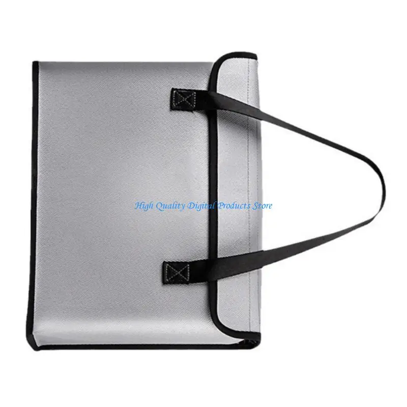 

U2JE Double Layer Fireproof Battery Storage Bag Lightweight Smooth Zippers Handle