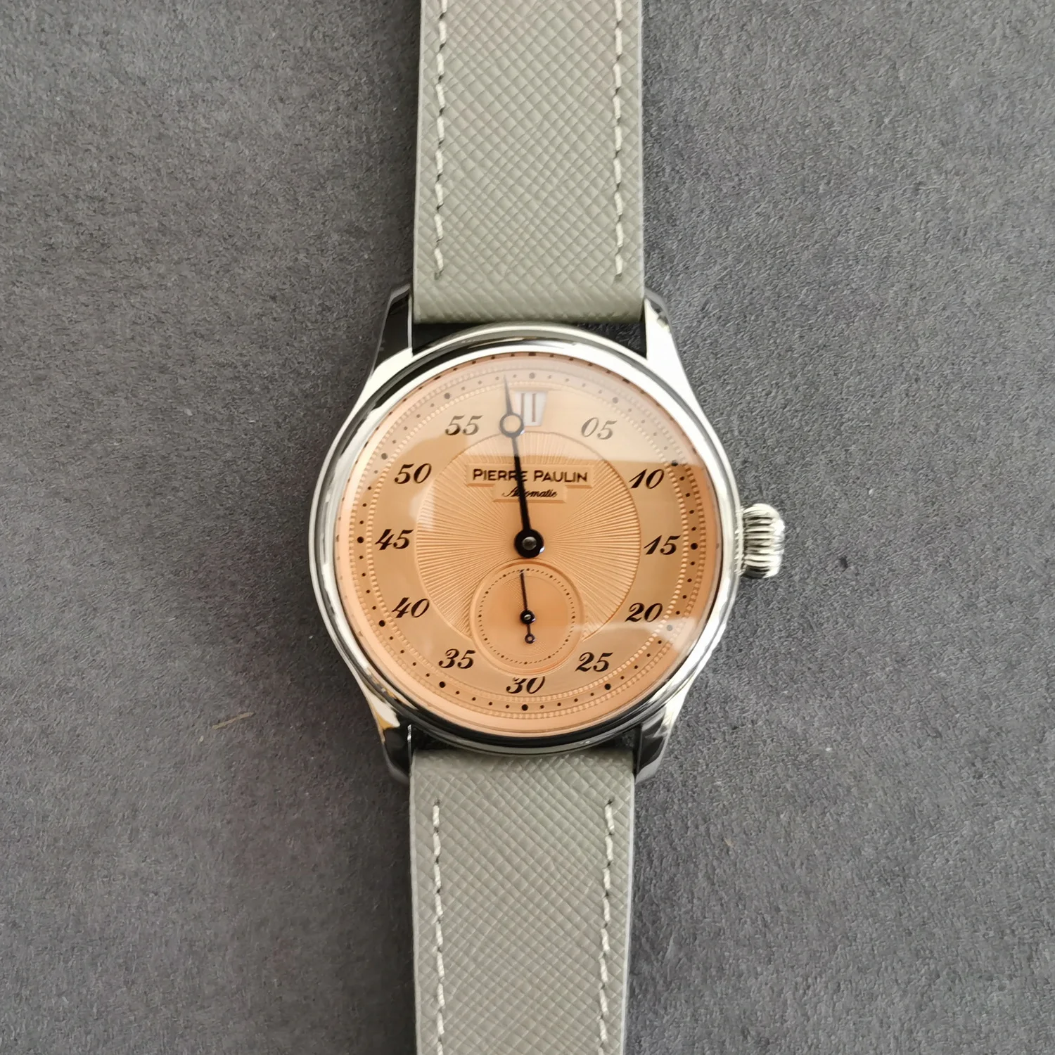 بيير بولين ساعة أوتوماتيكية للرجال 42 مللي متر ساعة القفز ساعة اليد الميكانيكية الياقوت مرآة ST17 Mov الاتصال الهاتفي الأخضر