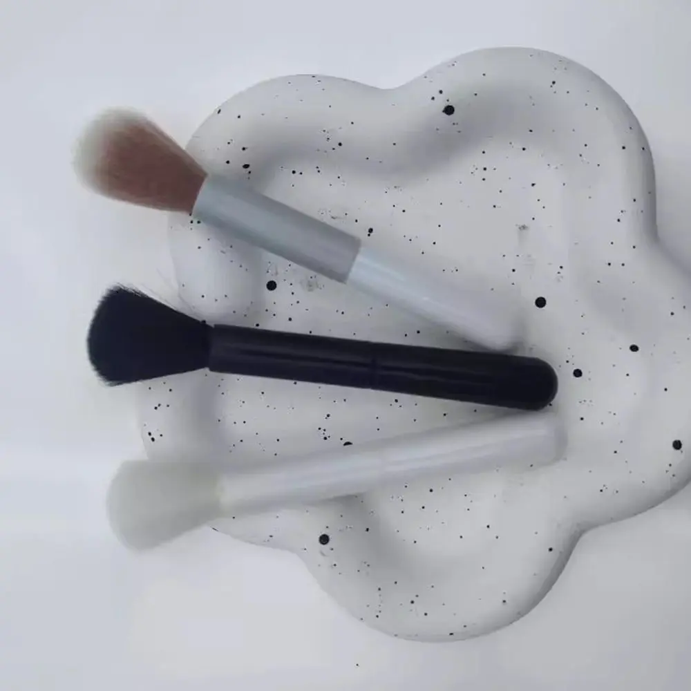 Multi-função única cabeça pincel de maquiagem blush escova cosmética pó solto escova única cabeça profissional rosto maquiagem escova