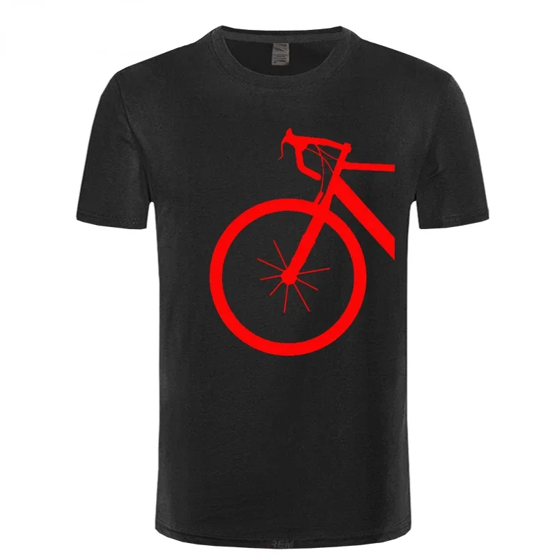 Fashion Design Bicycle Bike Design Men T-shirt Colors Humor Leisure Cotton Tops Comfortable Blouse Creative Cool Casual Pattern