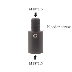 HPA Black Aluminum M18*1.5 Air Tank Connector Soft Gas Cylinder Refill Filling Adapter Cilindro Coupler Accesories For Diving