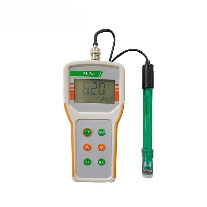 PHB-1 Portable PH Meter, Handheld Laboratory Acidity Meter, 0.01 High-precision Acid-base Tester