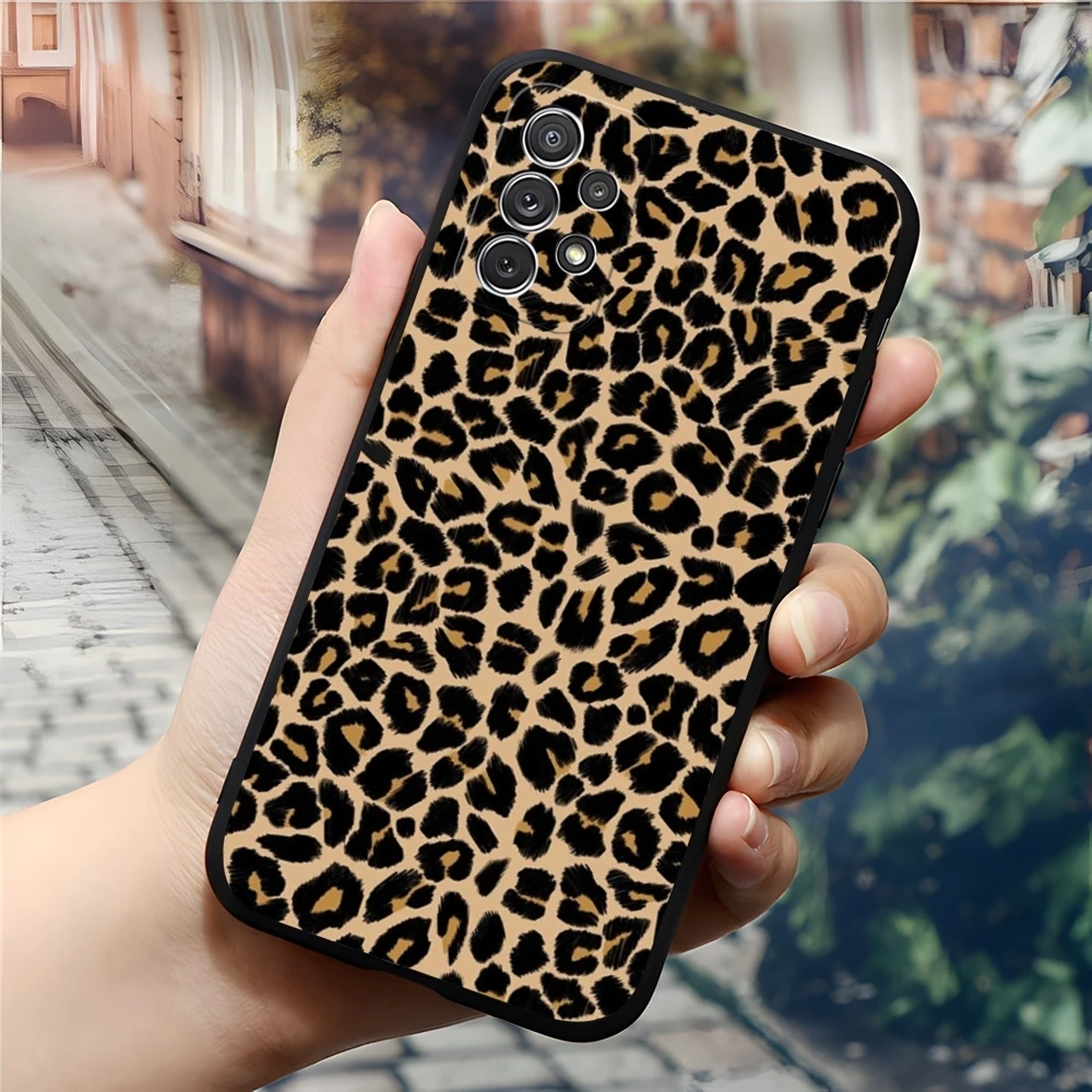 Leopard Cheetah print Phone Case for Samsung Galaxy S24 S23 S22 S25 S21 A16 Ultra Fe Plus M54 A34 A54 A24 A52 A53 Coque