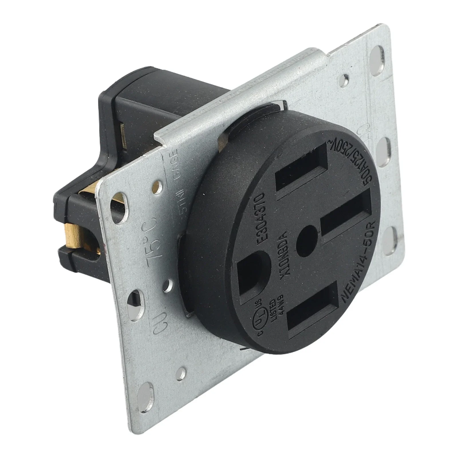 

Промывочное крепление на 50 А для розетки NEMA 1450R, 125/250 В, 3-полюсное 4-проводное заземление для распределения питания и механического оборудования