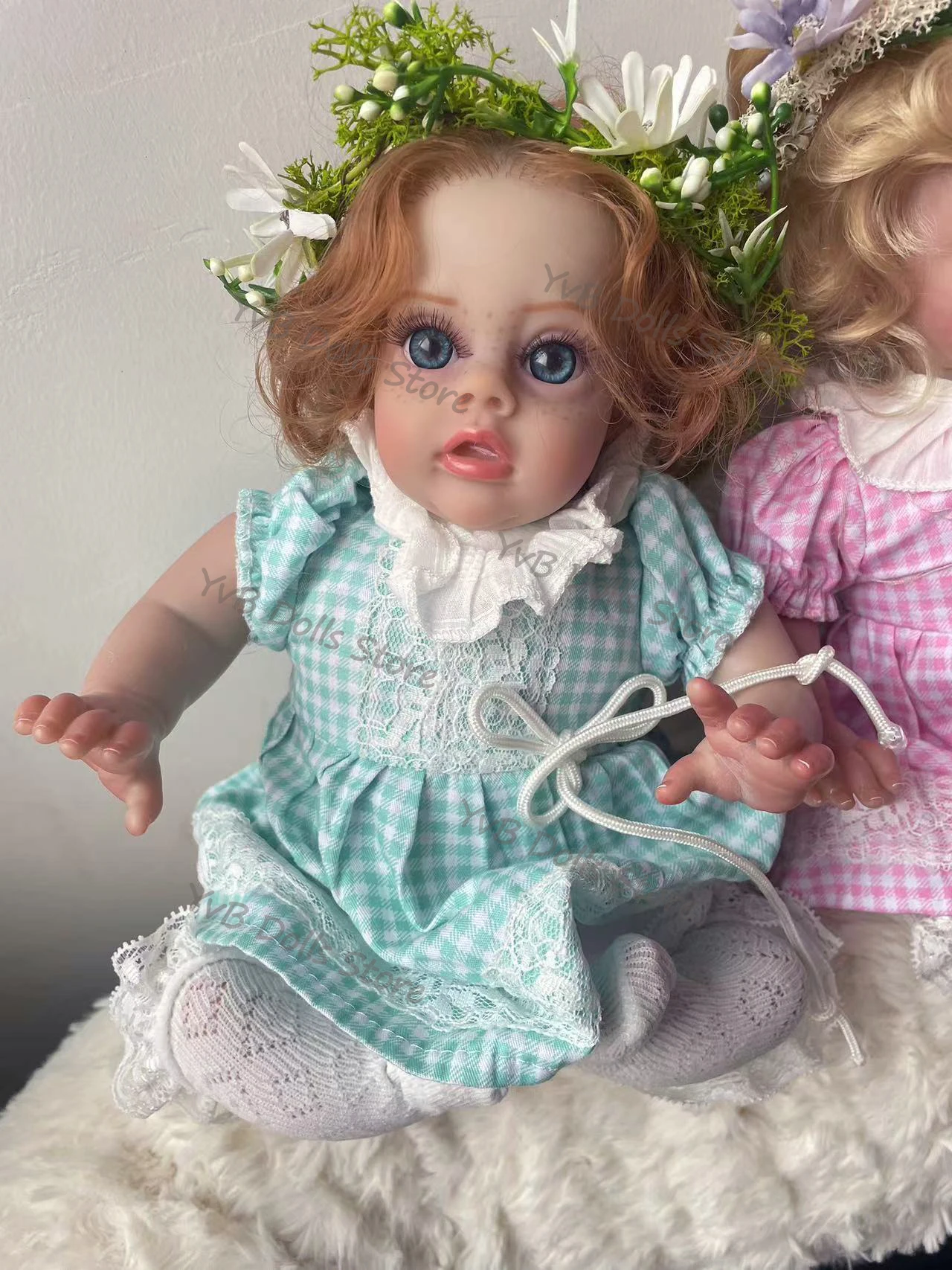 12 pollici Flo fata Elfo Morbido al tatto Panno Corpo Realistico Reborn Doll Strati multipli Pittura 3D Pelle Vene visibili Capelli radicati a mano