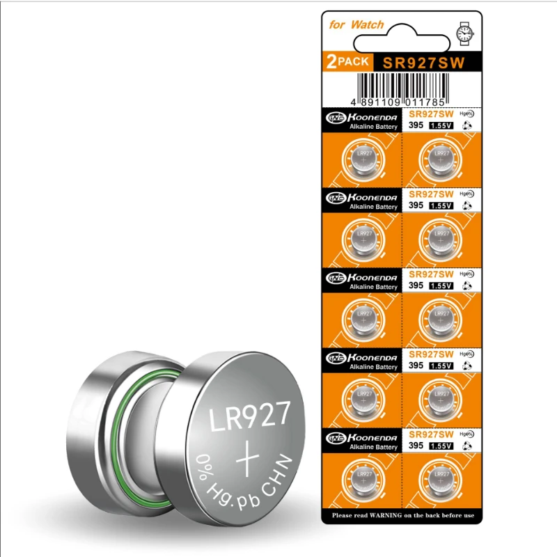 Nuovo 10 pz AG7 395 LR927 srsr927sw batterie al litio batteria a bottone per orologio giocattoli calcolatrice di controllo giocattolo