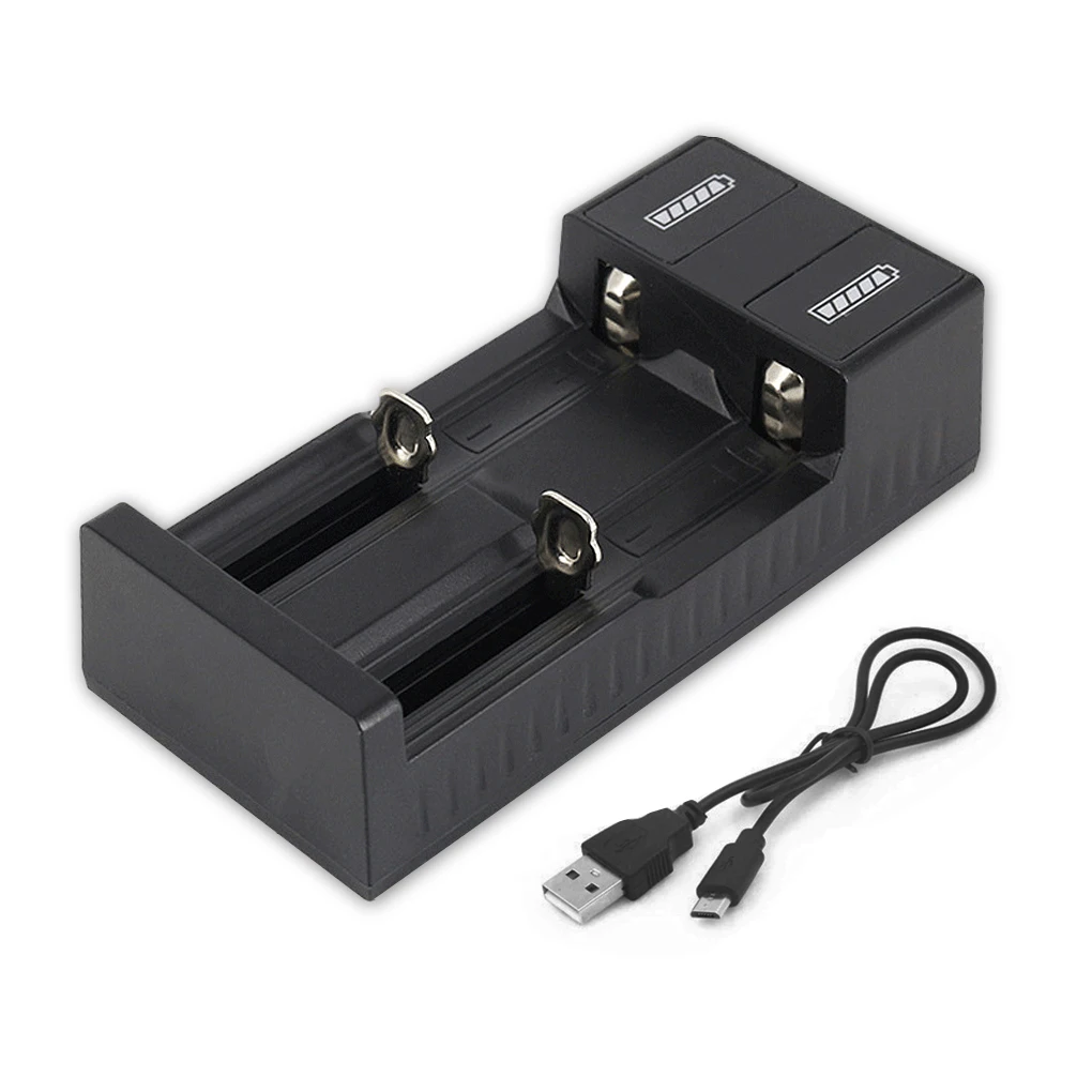 

1/2 Slots 18650 Battery Charger For 18650 18500 / 18700 / 22650 / 25500 / 26650 Charging Rechargeable Lithium Battery Charger